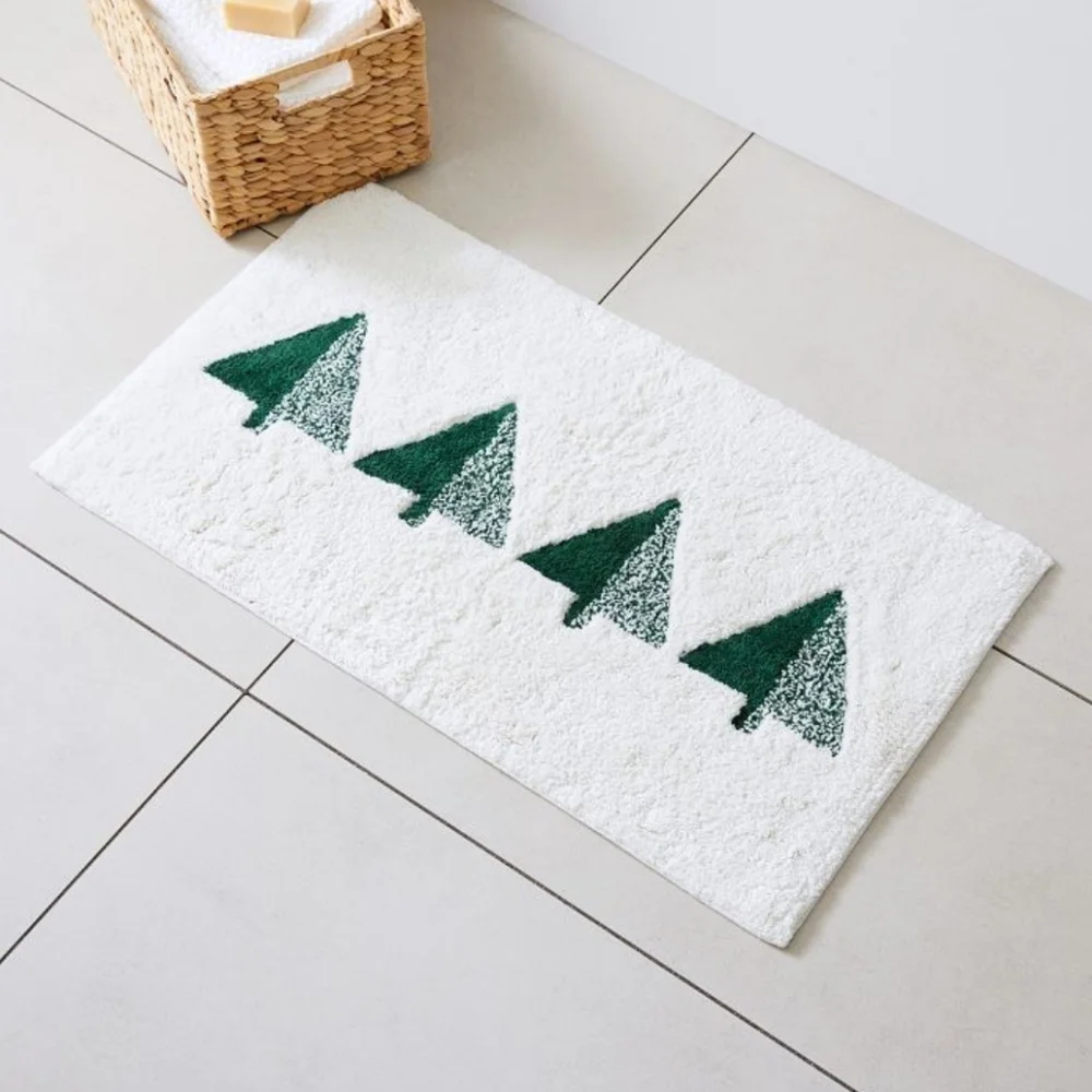 *West Elm Modern Trees Tufted Bath Rug